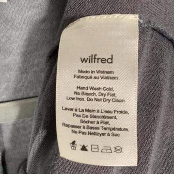 ARITZIA Wilfred Fragon V Neck Long Sleeve Top XXS - Picture 3 of 5